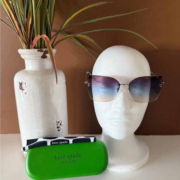 Kate Spade Ariella/G/S LKS 98 58-15-140 Sunglasses – Gold/Purple Mirror – NWOT - Picture 2 of 6